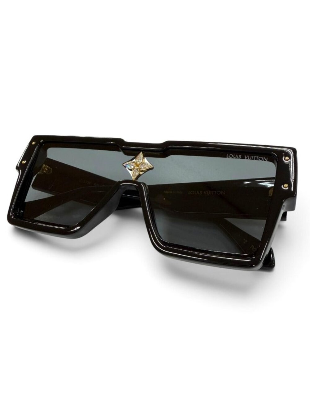 Louis Vuitton Cyclone Eyewear Sunglasses Black Demo Lens